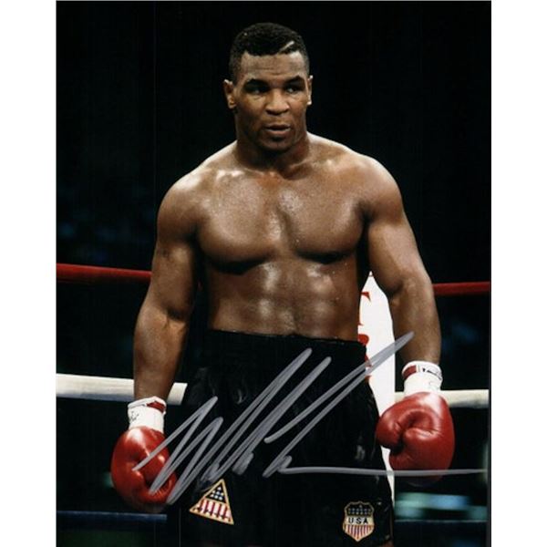 Mike Tyson facsimile signed photo