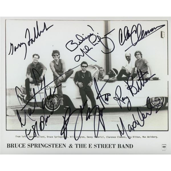 Bruce Springsteen and the E Street Band facsimile signed photo