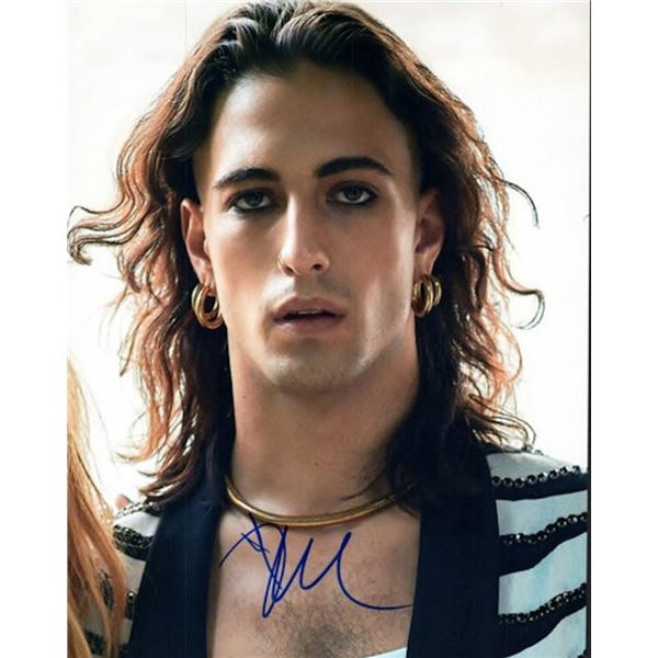 Maneskin Damiano David facsimile signed photo