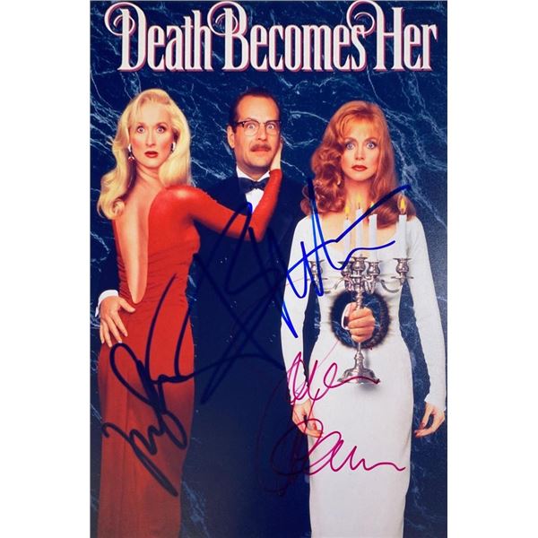 Death Becomes Her cast facsimile signed  photo