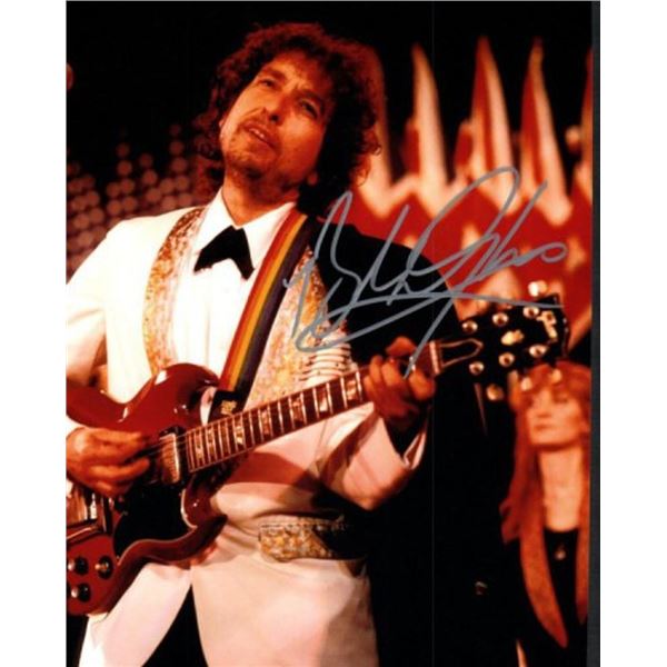 Bob Dylan facsimile signed photo
