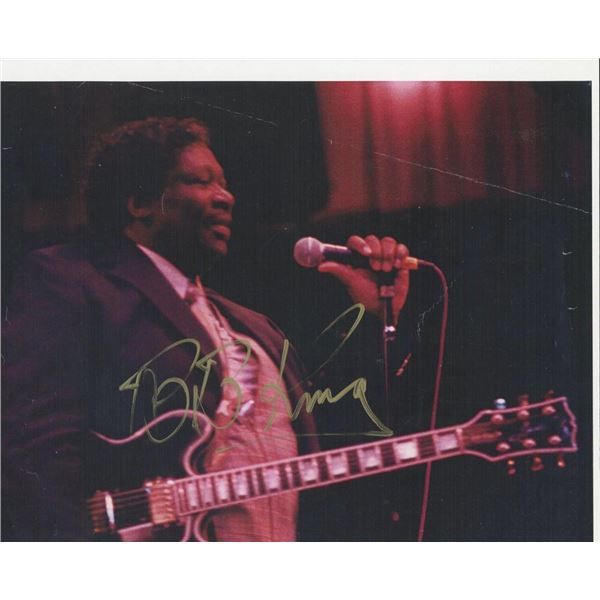 BB King facsimile signed photo