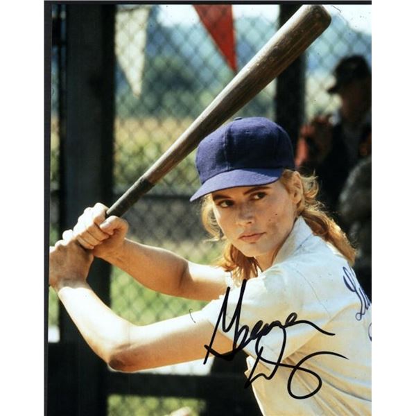 A League of Their Own Geena Davis facsimile signed movie photo