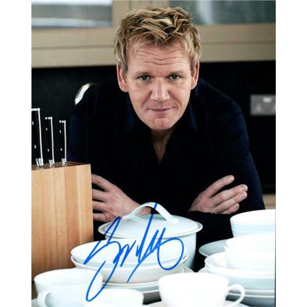The Simpsons Gordon Ramsay facsimile signed photo