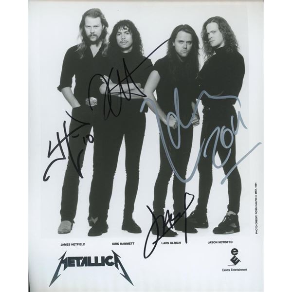 Metallica facsimile signed photo