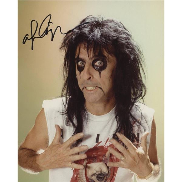 Alice Cooper facsimile signed photo
