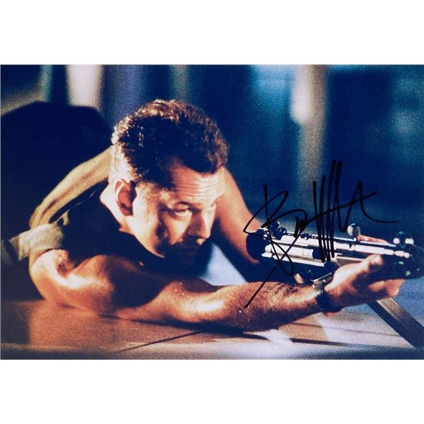 Die Hard Bruce Willis facsimile signed  photo