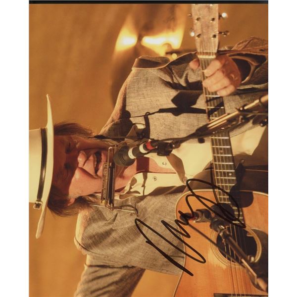 Neil Young facsimile signed photo