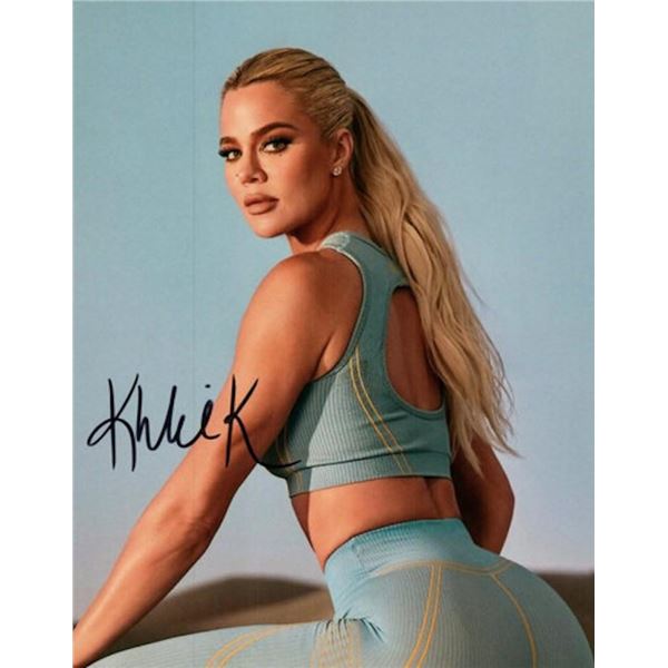 Khloe Kardashian facsimile signed photo