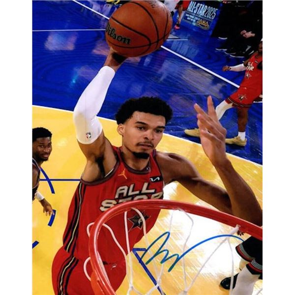 San Antonio Spurs star Victor Wembanyama facsimile signed photo