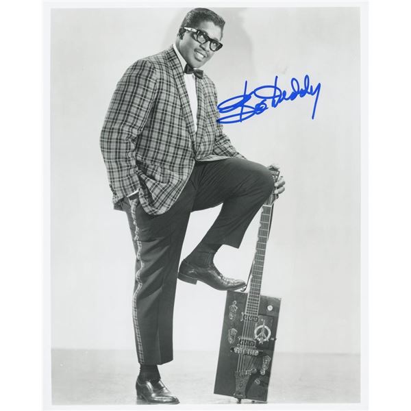 Bo Diddley facsimile signed photo.