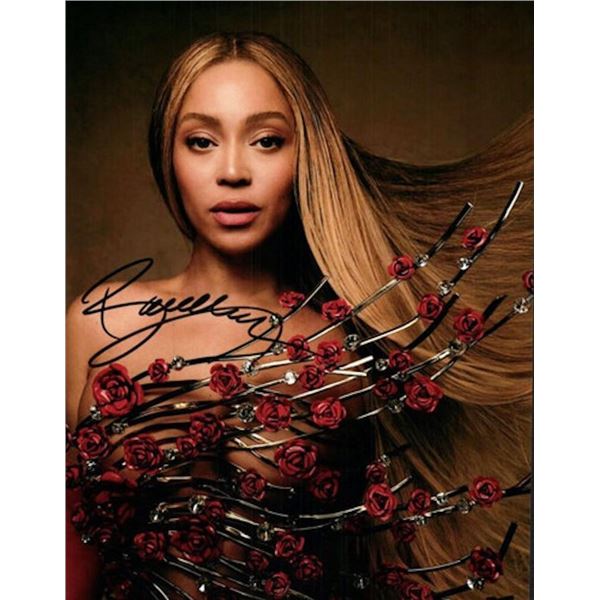Beyonce facsimile signed photo