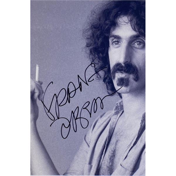 Frank Zappa facsimile signed photo