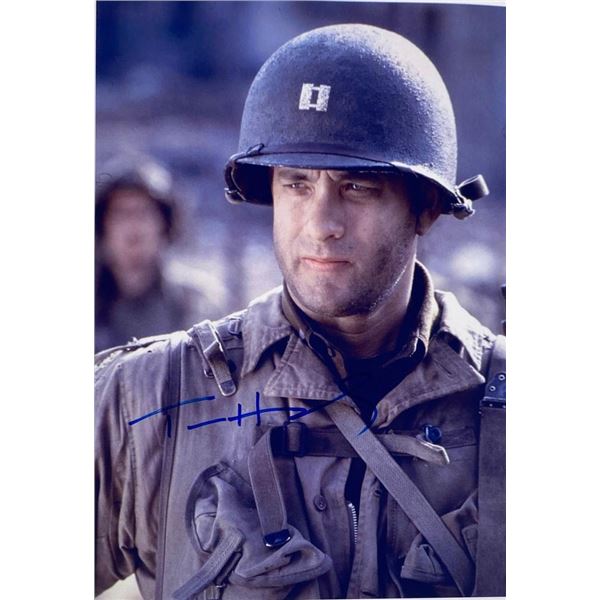 Saving Private Ryan Tom Hanks facsimile signed movie photo
