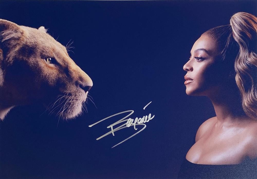 The Lion King Beyonce Knowles facsimile signed movie photo