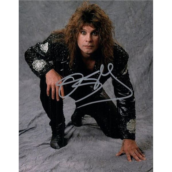Ozzy Osbourne facsimile signed photo