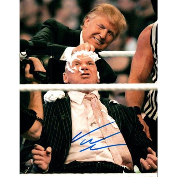 WWE CEO Vince McMahon facsimile signed photo