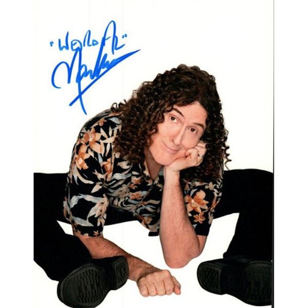 Weird Al Yankovic facsimile signed photo