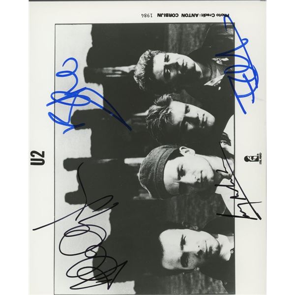 U2 facsimile signed photo