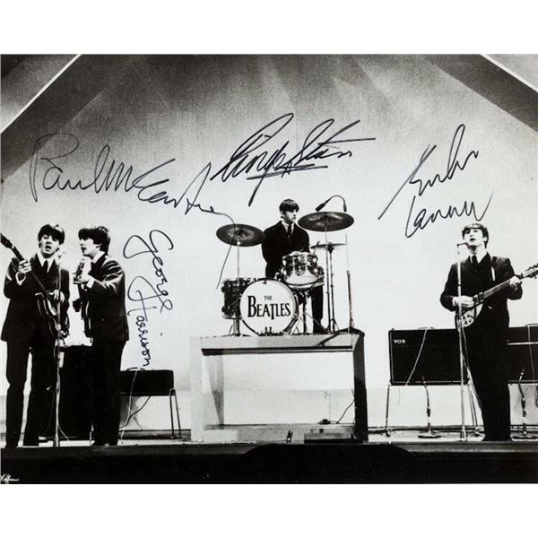 The Beatles facsimile signed  photo