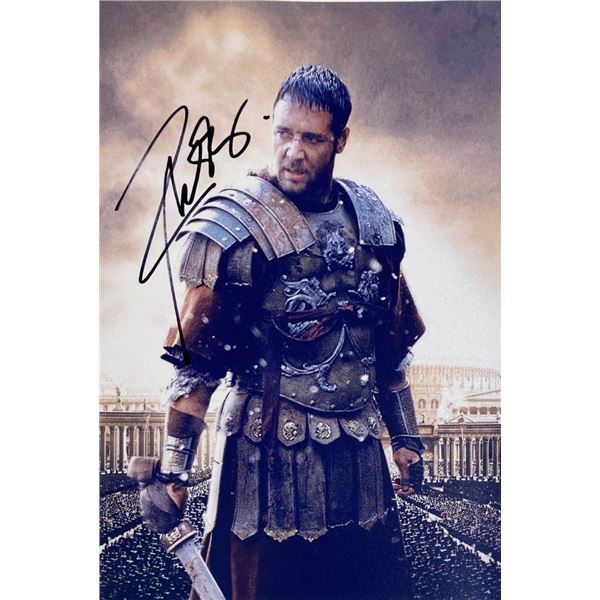 Gladiator Russell Crowe facsimile signed  movie photo