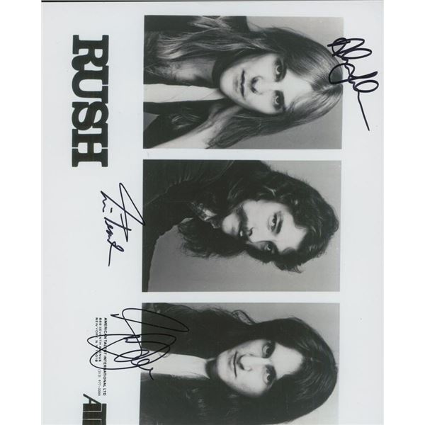 Rush facsimile signed photo