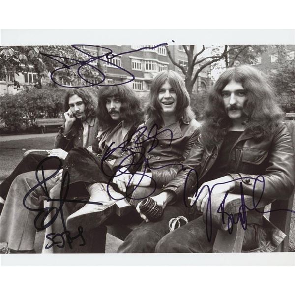 Black Sabbath facsimile signed photo