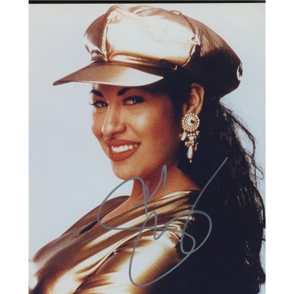 Selena facsimile signed photo