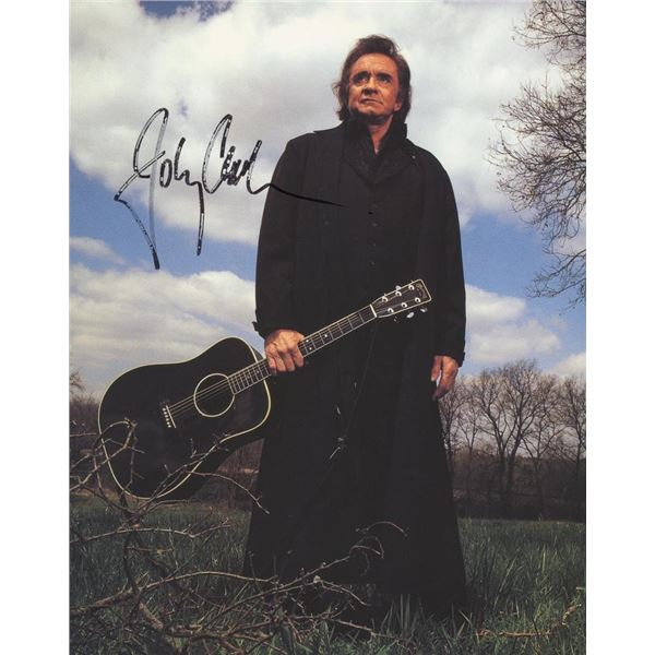 Johnny Cash facsimile signed photo