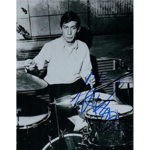 The Rolling Stones Charlie Watts facsimile signed photo