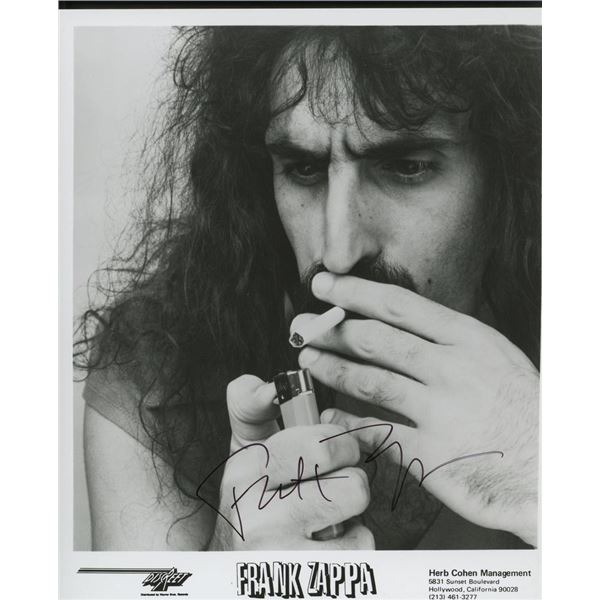 Frank Zappa facsimile signed photo