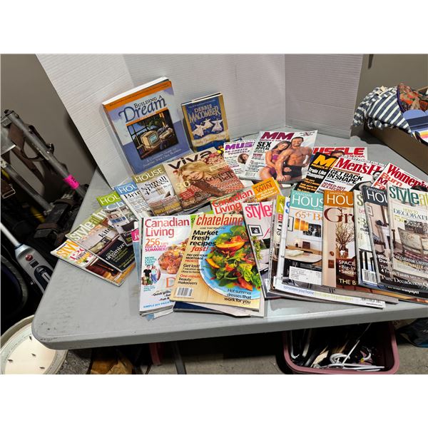Assorted magazines