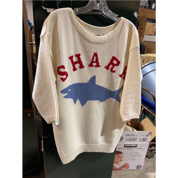 Vintage J. G. Hook size small shark sweat sweater.
