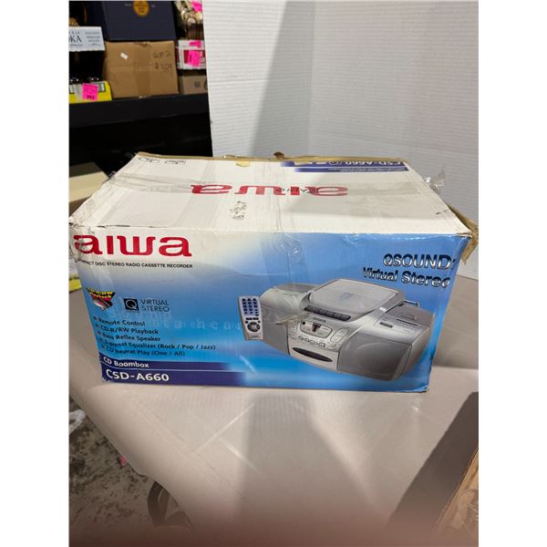 Aiwa compact, stereo radio cassette recorder