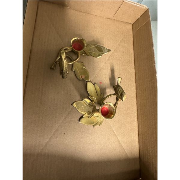Brass candle holders