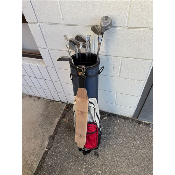 SLAZENGER golf clubs with a bag