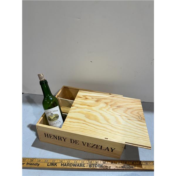 Wood crate and wine box