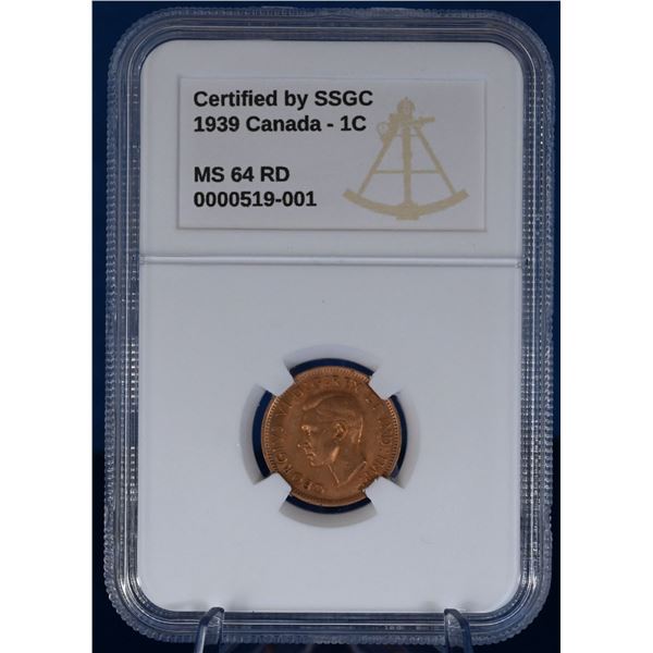 Canada 1939 1 Cent SSGC MS 64 RD