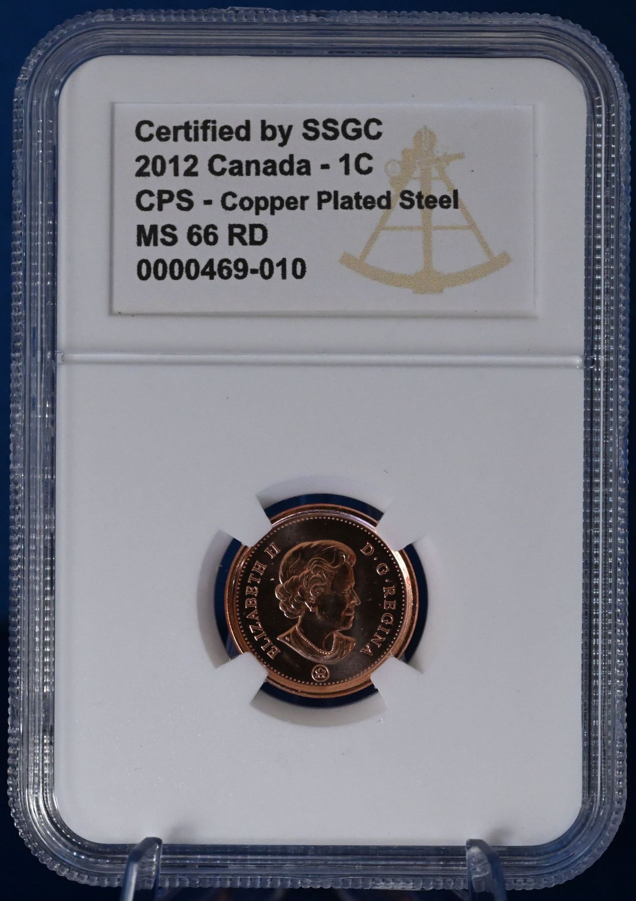 Canada 2012 1 Cent SSGC CPS MS 66 RD