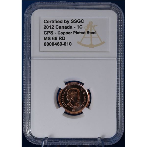 Canada 2012 1 Cent SSGC  CPS MS 66 RD