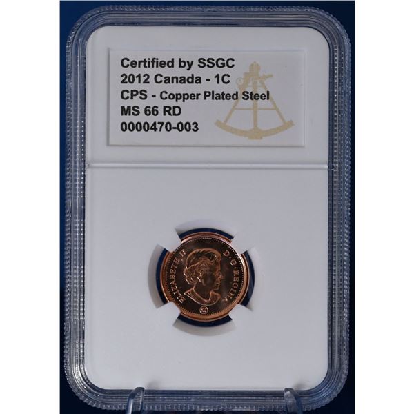 Canada 2012 1 Cent SSGC  CPS MS 66 RD