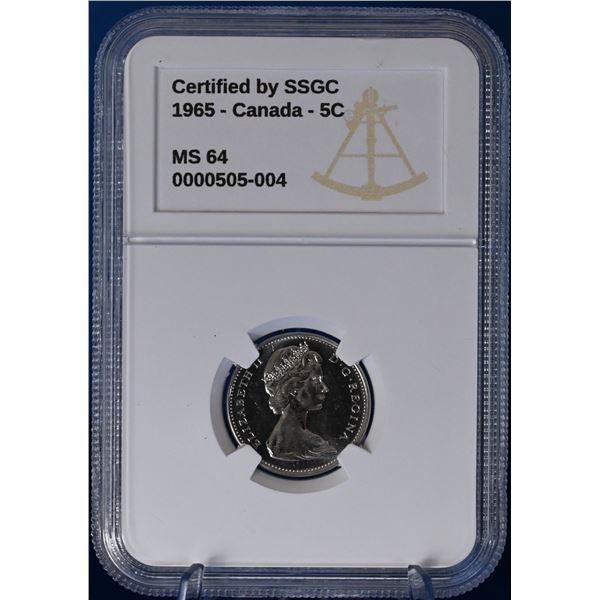 Canada 1965 5 Cent SSGC MS 64