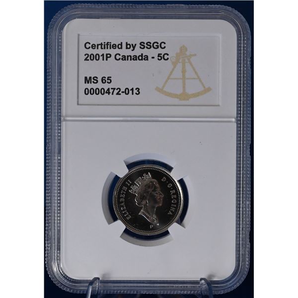 Canada 2001P 5 Cent SSGC MS 65