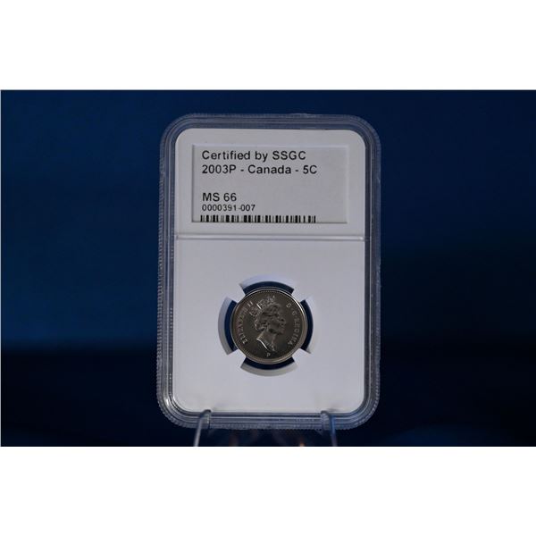 Canada 2003P 5 Cent SSGC MS 66