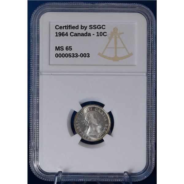 Canada 1964 10 Cent SSGC MS 65
