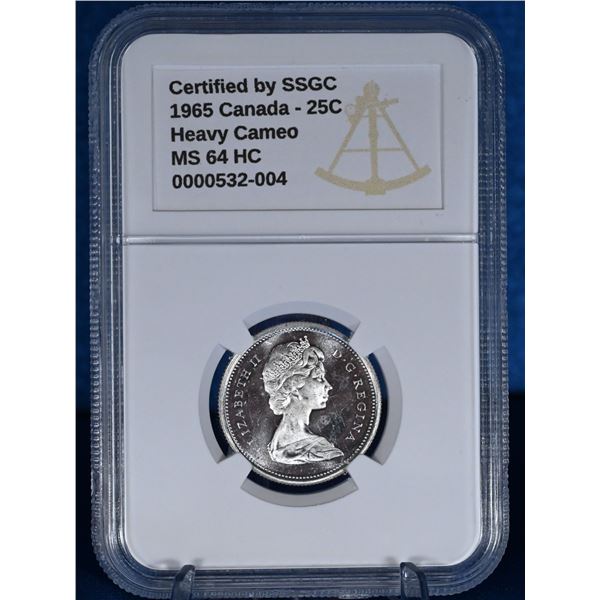 Canada 1965 25 Cent SSGC MS 64 HC