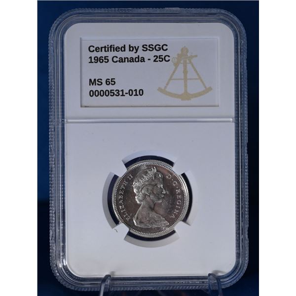 Canada 1965 25 Cent SSGC MS 65