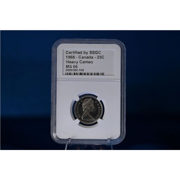 Canada 1968 25 Cent SSGC MS 66
