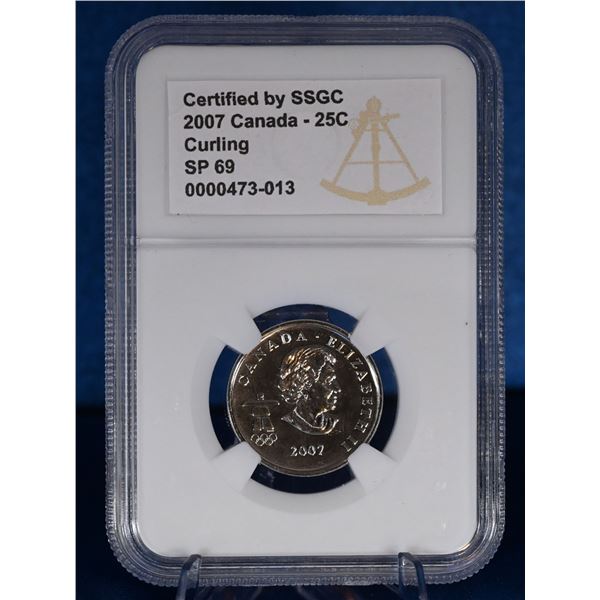 Canada 2007 25 Cent SSGC SP 69 Olympic Curling