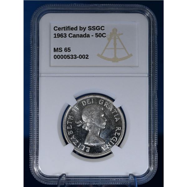 Canada 1963 50 Cent SSGC MS 65